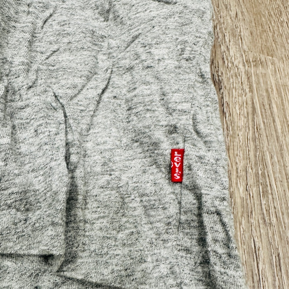 Levis Shirt Womens XXL Gray Tropical Logo Graphic Tee Short Sleeve T-Shirt - Picture 8 of 11